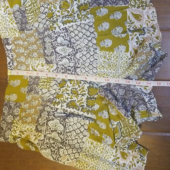 Maeve By Anthropologie Patchwork Boho Pleated Skort Shorts - Picture 10 of 14